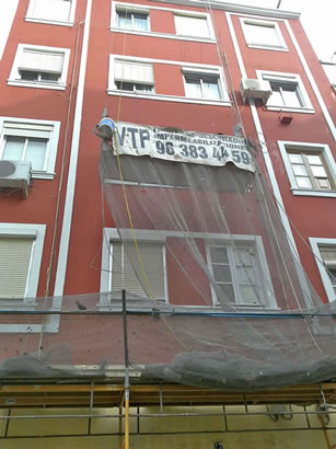 Pintura de fachada. Impermeabilización de fachada