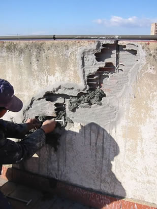 Reparación de grietas en terraza