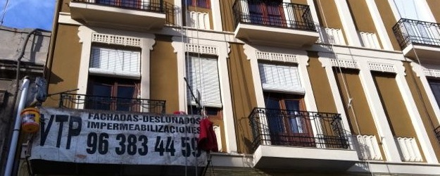 Reparación de fachada en Valencia, Malvarrosa